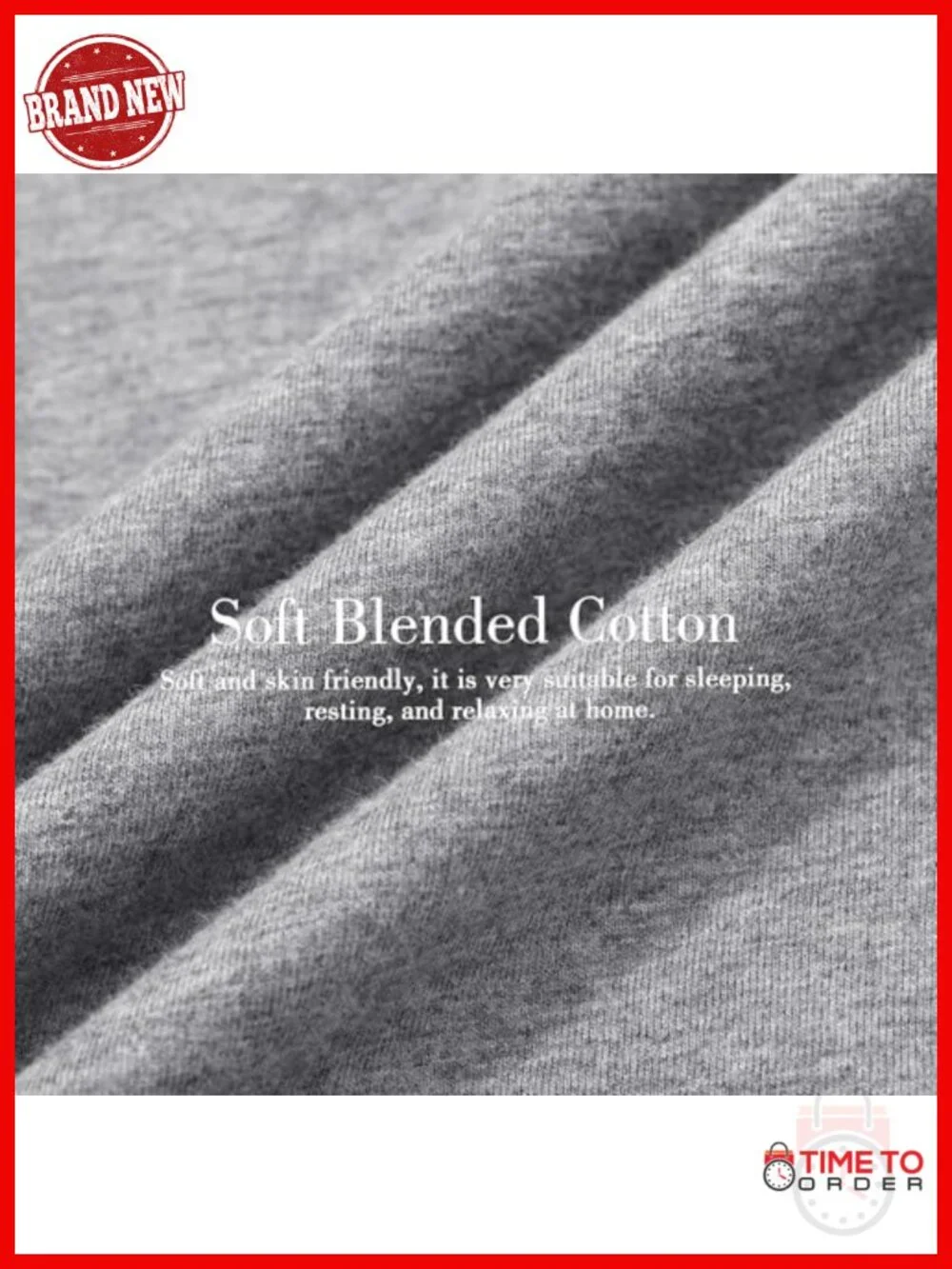 Long Sleeve Cotton Blend Pajama Set with Pockets Button-Up Sleepwear